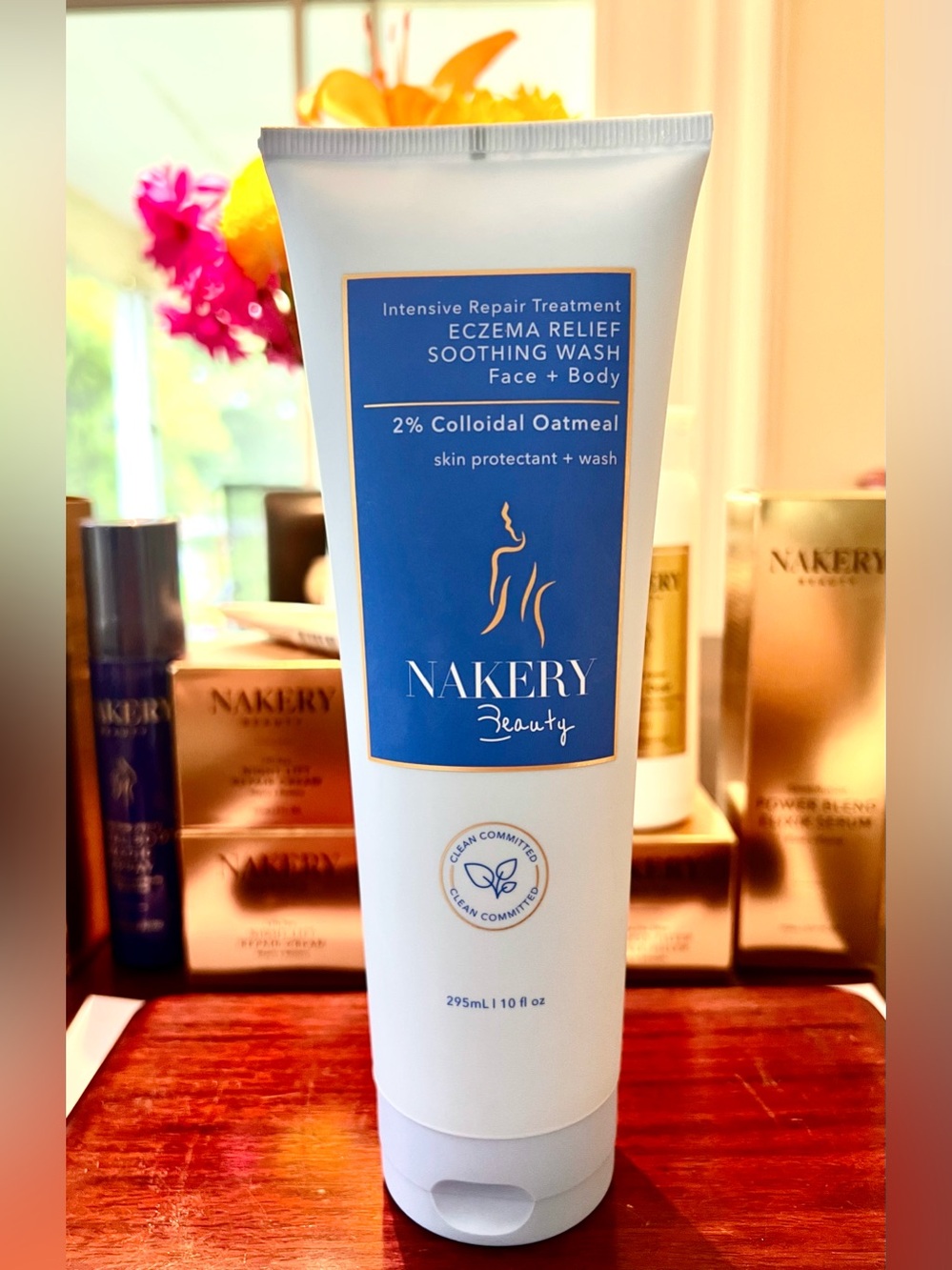 Nakery Beauty Soothing Face and body wash for Eczema, dryness, & redness New
